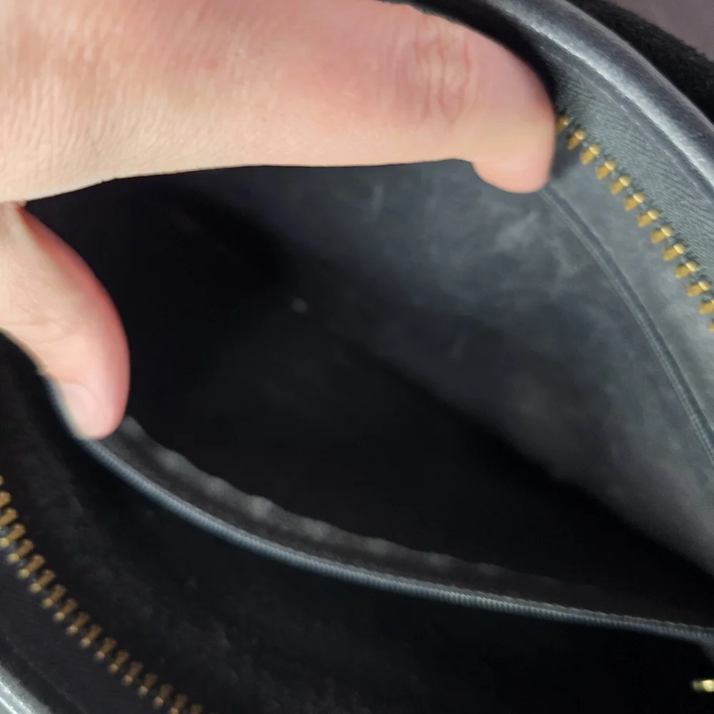 Coach Vintage Patricia Legacy‎ Black Leather Crossbody Purse